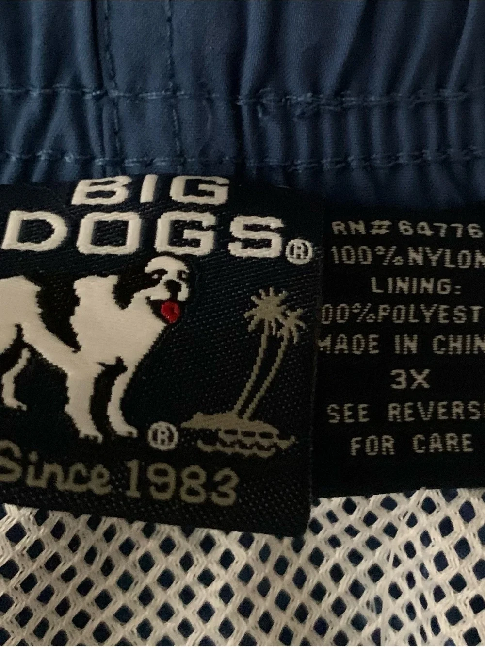 Big Dogs 3X Blue Swim Shorts Trio Bundle (1 Pair is NWT 2 EUC) BEACHWEAR ALOHA